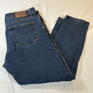 Brooks Brothers Jeans Mens 36x30(28) Slim Dark Wash Denim Pants Stretch Casual